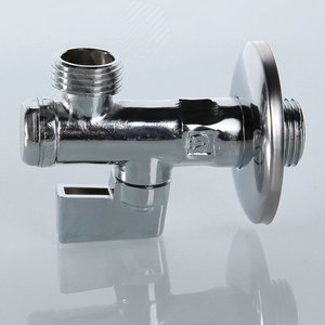 Кран шаровой угловой 1/2' х М10 с фильтром для подключения санитарных приборов - фото 3