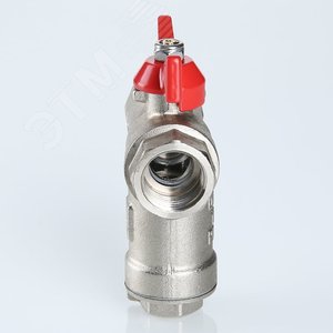 Кран шаровой 3/4' ВН со встроенным фильтром ручка бабочка - фото 2