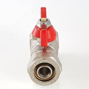 Кран шаровой 16x1/2' ВВ под обжим ручка бабочка - фото 2