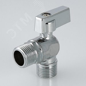 Кран шаровой угловой 1/2'x1/2' для подключения санитарных приборов - фото 3