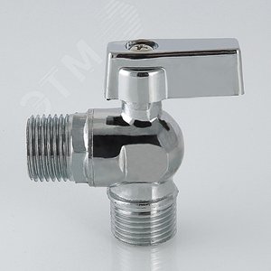 Кран шаровой угловой 1/2'x1/2' для подключения санитарных приборов - фото 4