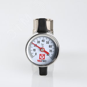 Кран шаровой 1/2' c термометром - фото 2