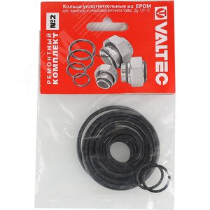 Набор колец EPDM для арматуры и резьбовых фитингов d 1/2' -2' - фото 2