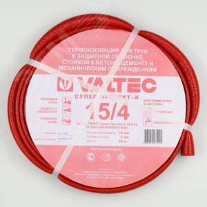 Теплоизоляция СУПЕР ПРОТЕКТ 22 (4 мм) бухта 10 м КРАСНЫЙ - фото 2