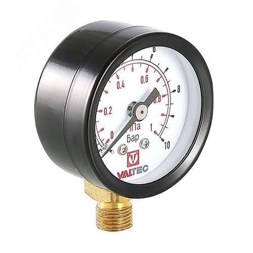 Манометр-индикатор с нижним радиальным подключением 0…4 бар 1/8' - фото 1