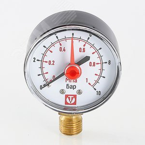 Манометр радиальный VT.TM50 Dy50 1/4' 0-10 бар для самоочищающегося фильтра - фото 3