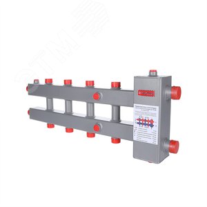 Гидроразделитель с коллектором горизонтальный 3 контура, до 70 кВт - фото 1