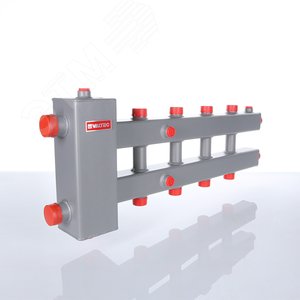 Гидроразделитель с коллектором горизонтальный 3 контура, до 70 кВт - фото 3