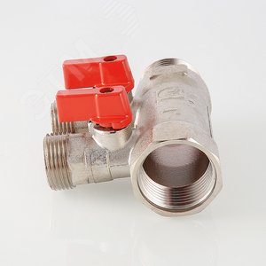 Коллектор 1'x2 выхода Евроконус 3/4 с отсекающими кранами - фото 2