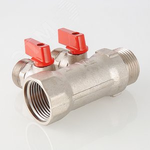 Коллектор 1'x2 выхода Евроконус 3/4 с отсекающими кранами - фото 3