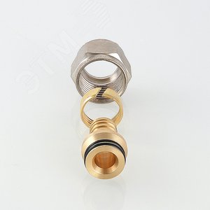 Соединитель коллекторный обжимной для полимерной PEX трубы 16 (2.0)х1/2' - фото 2