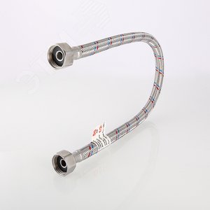 Подводка гибкая для воды 1/2' ВВ 50 см нержавеющаясталь - фото 3