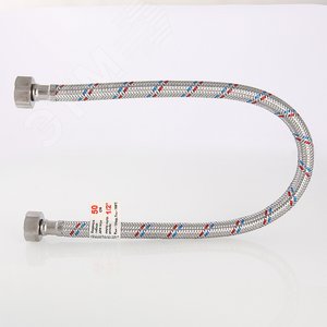 Подводка гибкая для воды 1/2' ВВ 50 см нержавеющаясталь - фото 4