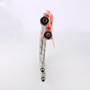 Комплект гибких подводок для смесителя М10х18 + М10х35 - 1/2' длина 60 см - фото 2