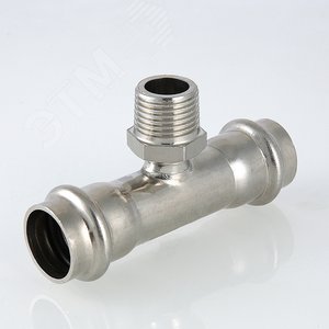 Тройник нержавеющая сталь 22x1/2' НР - фото 3