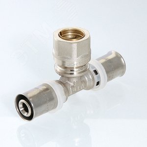 Тройник пресс 20X16 мм с переходом на обжим 15 мм - фото 3