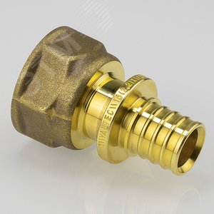 Переходник 16х1/2'ВР с внутренней резьбой, аксиальный, латунь - фото 2