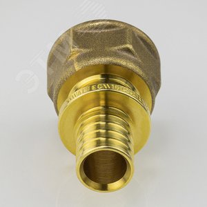 Переходник 16х3/4'ВР с внутренней резьбой, аксиальный, латунь - фото 2