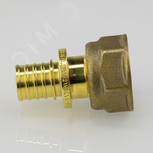 Переходник 16х1/2'ВР с внутренней резьбой, аксиальный, латунь - фото 5