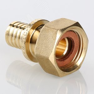 Переходник 32х1'ВР с накидной гайкой, аксиальный, латунь - фото 3