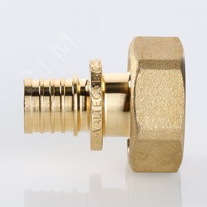 Переходник 20х1/2'ВР с накидной гайкой, аксиальный, латунь - фото 4