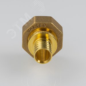 Переходник 16х3/4'ВР с накидной гайкой, под евроконус, аксиальный, латунь - фото 2