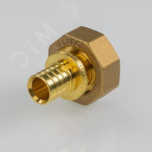 Переходник 16х3/4'ВР с накидной гайкой, под евроконус, аксиальный, латунь - фото 3