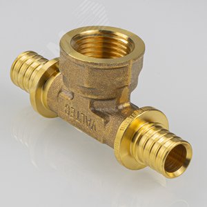 Тройник 16х1/2'Вх16 переходной с внутренней резьбой, аксиальный - фото 2