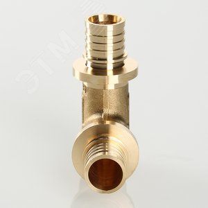 Угольник 32 90 град. аксиальный, латунь - фото 2