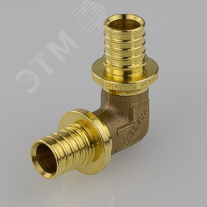 Угольник 25 90 град. аксиальный, латунь - фото 2