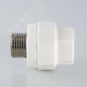 Муфта комбинированная 20x3/4' НР полипропиленовая PPR белая - фото 4