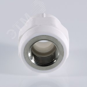 Муфта комбинированная 20x3/4' ВР полипропиленовая PPR белая - фото 2