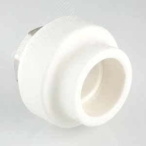 Муфта комбинированная 90x3' ВР под ключ полипропиленовая PPR белая - фото 5