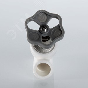 Вентиль 25 прямоточный полипропиленовый PPR белый - фото 4