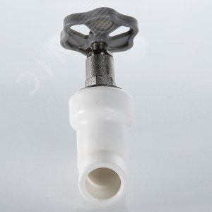 Вентиль 25 прямоточный полипропиленовый PPR белый - фото 5