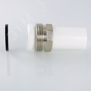 Штуцер 32x1 1/4' НР с накидной гайкой полипропиленовый PPR белый - фото 4