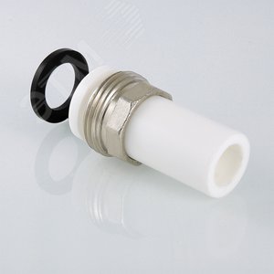 Штуцер 32x1 1/4' НР с накидной гайкой полипропиленовый PPR белый - фото 5