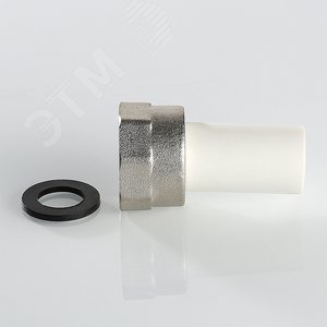 Штуцер 20x3/4' ВР с накидной гайкой полипропиленовый PPR белый - фото 4