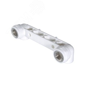 Планка монтажная 20x1/2' ВР для смесителя, с водорозетками, полипропиленовая PPR белая - фото 1