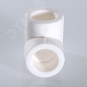 Тройник 20 мм полипропиленовый PPR белый - фото 2