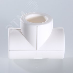 Тройник 20 мм полипропиленовый PPR белый - фото 4