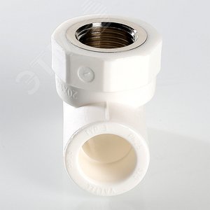 Тройник комбинированный 32x1' ВР полипропиленовый PPR белый - фото 2