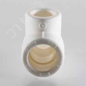 Тройник переходной 110x90x110 мм полипропиленовый PPR белый - фото 2