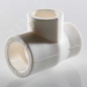 Тройник переходной 110x90x110 мм полипропиленовый PPR белый - фото 3
