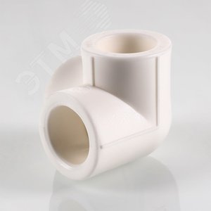 Тройник 32 мм двухплоскостной, полипропиленовый PPR белый - фото 3