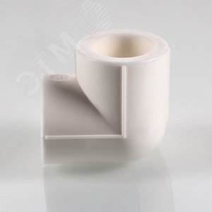 Тройник 32 мм двухплоскостной, полипропиленовый PPR белый - фото 4