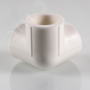 Тройник 32 мм двухплоскостной, полипропиленовый PPR белый - фото 5