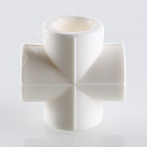 Крестовина 50 полипропиленовая PPR белая - фото 4