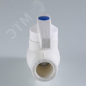 Кран шаровой 50 полипропиленовый PPR белый - фото 2