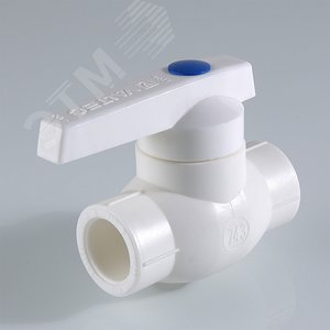 Кран шаровой 50 полипропиленовый PPR белый - фото 3